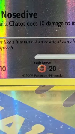 Pokemon TCG 2009 Chatot 95/147 Supreme Victors Reverse Holo - Image 2