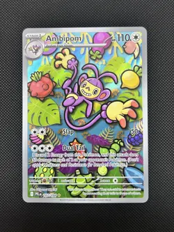 Pokemon Ambipom Illustration Rare Holo Me02: Phantasmal Flames 107/094 110 HP - Image 1