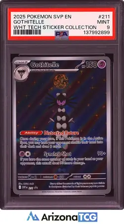 Pokemon 2025 Gothitelle 211 Holo Promo White Tech Sticker Collection PSA 9 - Image 1