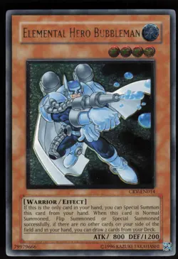 Elemental Hero Bubbleman (UTR) CRV-EN014 Ultimate Rare YU-GI-OH - Image 1