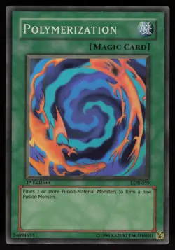 Polymerization LOB-059 1st Edition Super Rare GLOSSY YU-GI-OH - Image 1