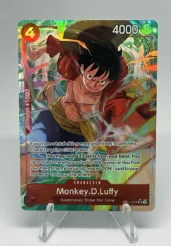 Monkey.D.Luffy One Piece CCG Character OP12-015 4000 Power English - Image 1
