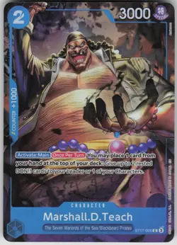 One Piece TCG Marshall.D.Teach Alternate Art Promo ST17-005 - Image 1