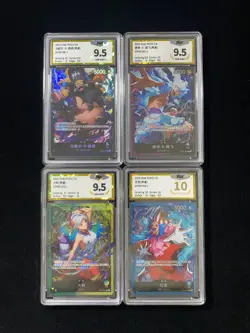 2025 One Piece S-Chinese Marshall D. Teach Monkey D. Luffy L PGS 10 Lot*4 LU57 - Image 1