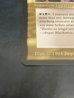 Angus Mackenzie Legends Magic: The Gathering Card LP - Image 4
