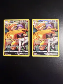 Nintendo Pokemon Charizard Card Lot 2 Cards 2022 TG03 TG30 Leon Battle Sense LP - Image 1