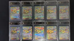 2025 Pokemon Japanese SV8a Pikachu ex TOC 10 Pristine Mint Card lot*10 GL15 - Image 1