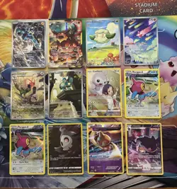 Pokemon Card Lot Full Art Alt Art Fire Duskull Golett Thundurus - Image 1