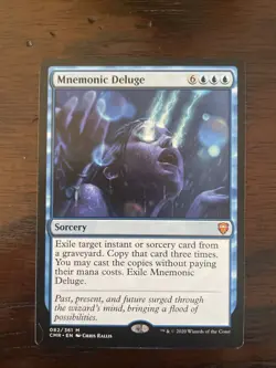 Mnemonic Deluge Commander Legends Regular 082/361 MTG - NM - Image 1