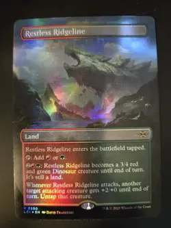 Restless Ridgeline NM FOIL BORDERLESS The Lost Caverns of Ixalan MTG FREE SHIP - Image 1