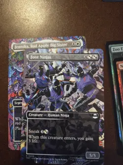 MTG Teenage Mutant Ninja Turtles TNMT Common Art / Foiled Lot Of 12 - Image 1