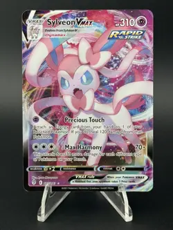 Sylveon VMAX SWSH07: Evolving Skies #075/203 Ultra Rare,Holo Pokemon Card - Image 1