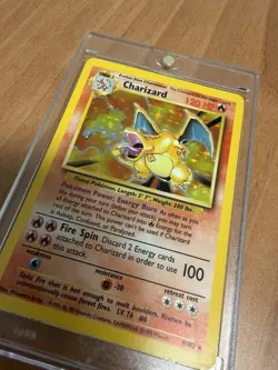 Pokemon TCG Base Set Charizard 4/102 Holo Rare - Image 1