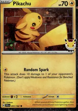 Pikachu (Pokemon Day 2026) Holo Common Miscellaneous Cards & Products 051/162 NM - Image 1