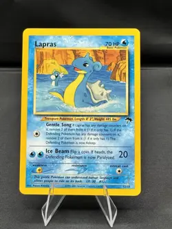 Pokemon tcg Lapras Southern Islands Promo 12/18 English 70 HP Naoyo Kimura 2001 - Image 1