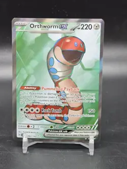 Pokemon Orthworm ex 162/142 Stellar Crown Ultra Rare Full Art Holo NM - Image 1
