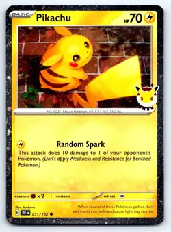 Pikachu (Pokemon Day 2026) Common Miscellaneous Cards & Products 051/162 NM - Image 1