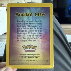 Ancient Mew SEALED Pokemon Unopened 2000 Movie Promo Holo Card - RARE Near Mint - Image 3
