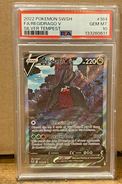 PSA 10 Regidrago V (Alternate Full Art) 184/195 - Pokemon - Silver Tempest - Image 1