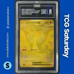 2025 POKEMON PHANTASMAL FLAMES 130/094 MEGA CHARIZARD X EX MEGA HYPER RARE TAG 8 - Image 1