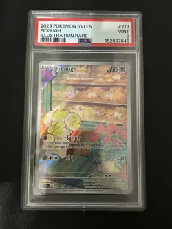 2023 POKEMON SVI EN-SCARLET & VIOLET ILLUSTRATION RARE #213 FIDOUGH PSA 9 - Image 1