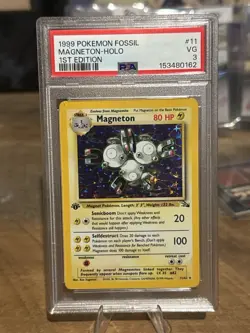 PSA 3 1st Ed Fossil Magneton Holo #11 Pop 17 Rare Low Pop WOTC 3 Magnet Pokemon - Image 1