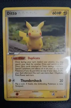 Ditto (Pikachu) 063/113 Pokemon EX Delta Species 2005 Regular - Lightly Played - Image 2