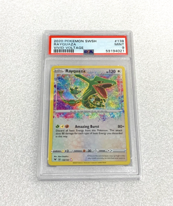 2020 Pokemon SWSH Vivid Voltage 138/185 Rayquaza PSA 9 - Image 1