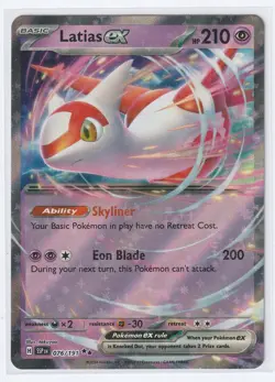 LATIAS EX 076/191 Pokemon TCG Double Rare Surging Sparks NM - Image 1