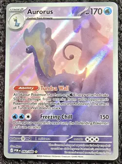 Aurorus 092/088 Illustration Rare Perfect Order Pokemon Pack Fresh Near Mint NM - Image 3