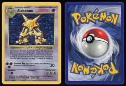 Alakazam 1/102 Base Set Shadowless Holo Rare Holo POKEMON - Image 3