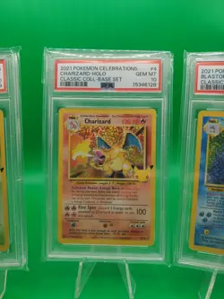 Pokemon Celebrations Base Set (3) Psa 10 Charizard, Venasaur, Blastoise Classic - Image 3