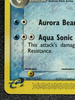 Vaporeon 25/100 - Non Holo Rare - Vintage Pokemon TCG: EX Sandstorm - LP - Image 5