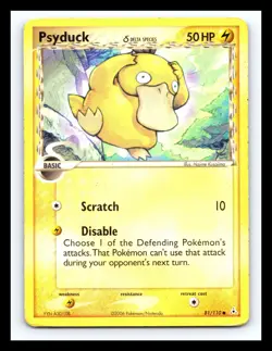 💥 Pokemon Psyduck Non Holo 81/110 Holon Phantoms Basic 50HP Delta Species - Image 1