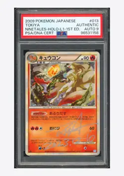 Pokemon PSA AUTH AUTO 9 Ninetales Holo Tokiya 2009 013/070 L1 1ST ED. JPN - Image 1