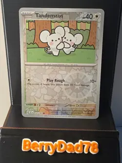 Tandemaus 157/191 Sv08: Surging Sparks Reverse Holo Pokemon TCG NM - Image 1