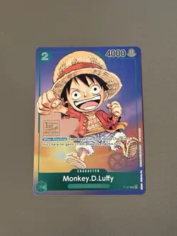 Monkey.D.Luffy (1st Anniversary Tournament) P-037 One Piece Promotion Cards Foil - Image 1