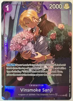Vinsmoke Sanji OP10-063 TR Treasure Rare Legacy of the Master One Piece Mint NM - Image 1