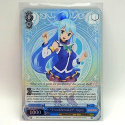 Weiss Schwarz KonoSuba - Troublemaker Aqua KS/W75-E074S SR English - Image 1