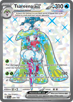 Tsareena ex 220/182 Ultra Rare Paradox Rift Pokemon - Image 3