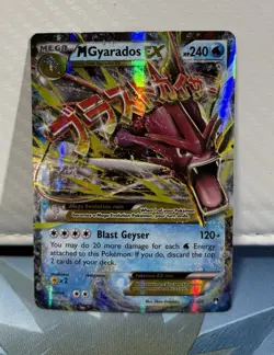 Pokemon TCG M Gyarados EX 27/122 XY Breakpoint - Heavily Played - Image 1