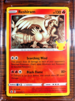 Reshiram Holo Rare #002|CGC NM/MINT+ 8.5|2021 SWSH Celebrations|Pokemon TCG - Image 2