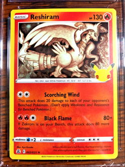 Reshiram Holo Rare #002|CGC NM/MINT+ 8.5|2021 SWSH Celebrations|Pokemon TCG - Image 5