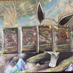 4 Pokemon TCG Champions Path Sealed Booster Packs. - Image 1