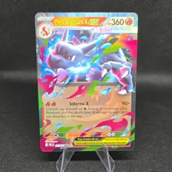 Pokemon TCG Mega Charizard X EX 013/094 Double Rare Full Art Holo Stage 2 Me02 - Image 1