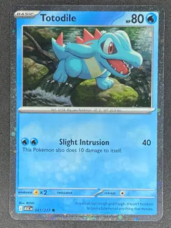 Pokemon Totodile Cosmos Holo 041/217 ASC Ascended Heroes NM - Image 1