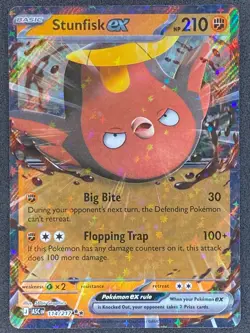Pokemon Stunfisk ex 114/217 ASC Ascended Heroes NM - Image 1
