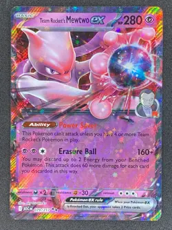 Pokemon Team Rocket's Mewtwo ex 079/217 ASC Ascended Heroes NM - Image 1