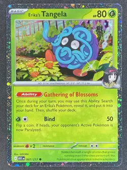 Pokemon Erika's Tangela Cosmos Holo 007/217 ASC Ascended Heroes NM - Image 1