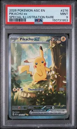 2026 POKEMON ASC EN-ASCENDED HEROES #276 PIKACHU ex PSA 9 (953 - Image 1